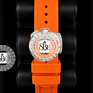 Montre de luxe bicolore style hip-hop, personnalisée, avec mouvement à quartz ETA, sertie de moissanite, verre saphir, résistance à l'eau 3 ATM, pour usage quotidien - Product Image 2