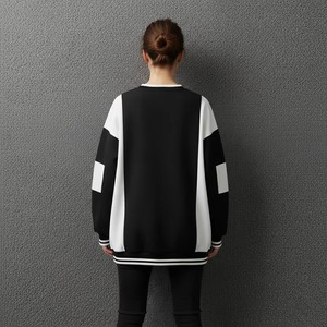 Sweat-shirt pour femme à manches longues en coton avec logo personnalisé de haute qualité, respirant, durable, décontracté, uni - Product Image 5