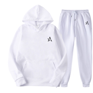 OEM Men's <b>Oversized</b> 2-Piece Tracksuit Heavyweight Hoodie & <b>Sweatpants</b> with Customizable Logo Print High Streetwear - Product Image 5