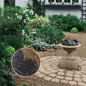 Set di 3 Reti Pieghevoli Nere in Polietilene da 30 Metri per Giardino, Telo Anti-Erbacce - Product Image 4