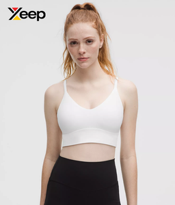 เสื้อชั้นในกีฬาโยคะคุณภาพสูงสำหรับผู้หญิง XEEP รุ่น XC-SB-128 แบบเรียบง่าย ระบายอากาศได้ดี สายปรับได้ แผ่นรองถอดออกได้ รองรับได้ดีเยี่ยม แห้งเร็ว - Product Image 1