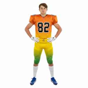 Tenue de football en gros pour jeunes, uniforme de football américain, dernier design, respirant, couleur personnalisée, uniforme de football américain. - Product Image 1