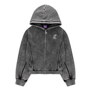Conjunto de Chándal de Alta Calidad para Hombre, Chaqueta y Pantalones con Apliques Bordados, Lavado Ácido, Grueso, con Capucha - Product Image 2