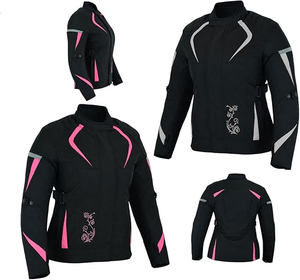 Veste de moto imperméable pour femme SAMROZ SPORTS – Manteau de motard pour femme - Product Image 1