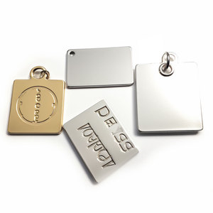 Accessoires vestimentaires, logo personnalisé en relief, impression numérique lavable, étiquettes en métal pour chaussures et sacs - Product Image 6