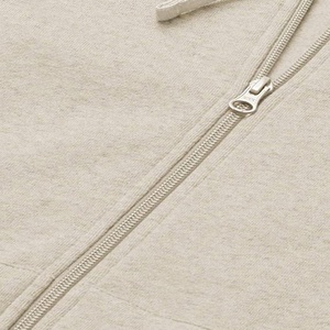 Sweat-shirt à capuche oversize pour femme avec fermeture éclair, personnalisable avec LOGO, en polyester/coton, délavé à l'acide, effet stonewash, jacquard, avec badge tissé - Product Image 6