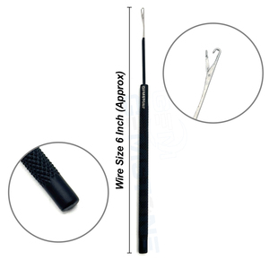 Professional Hair Extension Pulling <b>Hook</b> <b>Tool</b> – 6 Inch Crochet <b>Hook</b> for Micro Ring / Loop Hair Extensions Installation <b>Tool</b> - Product Image 1