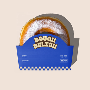 Carpeta Plegable Exclusiva con Diseño de Donuts en Relieve, Hecha con Materiales Reciclados para Empacar Productos de Panadería, Golosinas, Chicle y Sushi - Product Image 2