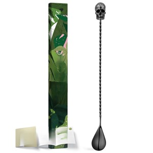 Cuillère à bar en acier inoxydable torsadé de qualité supérieure, outil professionnel pour mélanger les cocktails, accessoire élégant pour mélanger les boissons - Product Image 1