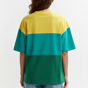 T-shirt pour femme de haute qualité, écologique, 100% coton, 220 g/m², manches courtes, coupe ample, été, appliques - Product Image 2