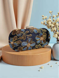 Bolso de Mano de Lujo con Bordado Estampado, Bolso de Noche para Mujer, Diseño de Diseñador, para Novia, Boda - Product Image 6