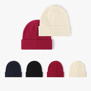 Blank Unisex Beanie Cap 100% Acrylic Winter <b>Hat</b> Cartoon Pattern Ready for Custom Digital Printing and Embroidery Outdoor Use - Product Image 6