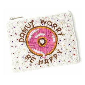 Monedero de cuentas de moda con cremallera, bordado a mano, ecológico, duradero, pequeño, para guardar tarjetas, maquillaje, uso multiusos - Product Image 4