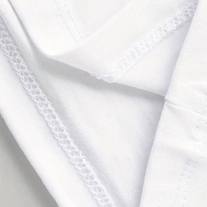 Men's White Short Sleeve Rhinestone T-<b>Shirt</b> <b>Gold</b> Foil Print Fashion Wear O-Neck Oversized 100% Cotton Breathable Eco-Friendly - Product Image 6