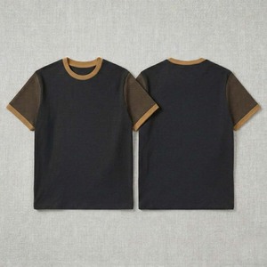 T-shirt uni pour homme en coton biologique, manches courtes, couleur unie, minimaliste, durable, basique, t-shirts pour homme - Product Image 3