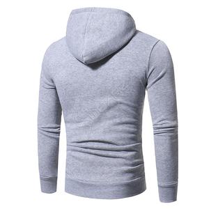 OEM Plain Pullover Hoodies Casual 100% Cotton Fleece Thick Long Sleeves Hoodies Stylish Pullover Hoodies pour hommes - Product Image 4