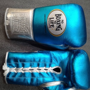 Gants de boxe professionnels en cuir de vachette à lacets, entièrement couvrants, avec rembourrage, modèle RL-BG-233 – Sans boxe, pas de vie - Product Image 2