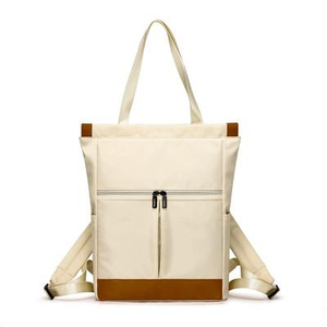 Sac à dos d'école pour ordinateur portable en toile personnalisable avec pochette zippée, résistant à l'eau, unisexe, multifonctionnel, sac à bandoulière de voyage - Product Image 2
