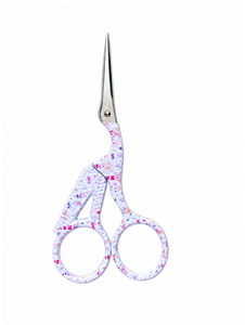 Ciseaux à broder professionnels en acier inoxydable, pointus et tranchants, pour couture et artisanat, avec poignée décorative imprimée - Product Image 3