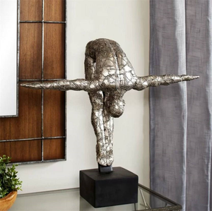 Escultura de Buceador de Aluminio Fundido, Arte Moderno para Decoración del Hogar, Estatua Abstracta de Buceo en Acero Inoxidable - Product Image 6