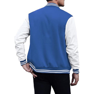 Unisex 2024 Custom Heavyweight Leather Varsity Bomber <b>Jacket</b> High School <b>Baseball</b> Patch Letterman Style Hooded Casual <b>Men</b> Women - Product Image 5