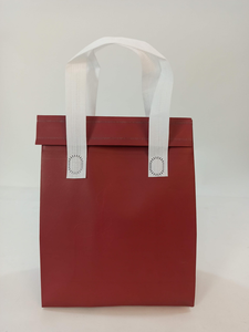 Insulated Lunch Bag PP Non-Woven Fabric With Handle Closure Food Storage Cooler Bag for Picnic, Milk Tea Fast Food Takeaway - Product Image 5