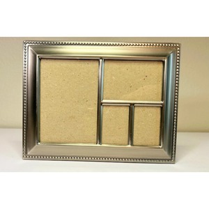 Highest Quality Metal Rectangle Photo <b>Frame</b> With Beaded Edge Horizontal Multi-Opening Design - Product Image 1