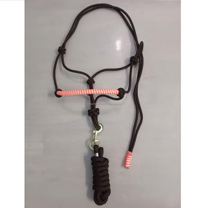 Tissage PP corde cheval licou ensemble anglais selle Style équitation et sports équestres vente en gros cuir cheval licou en vente - Product Image 6