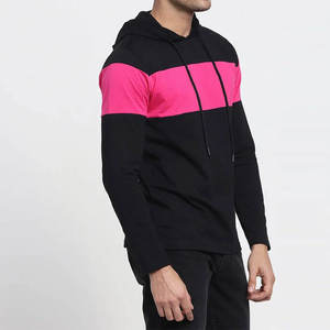 Sudadera con Capucha para Hombre, Diseño Color Block, Corte Regular, Transpirable, Tejido de Poliéster, Estilo Casual para Otoño - Product Image 2