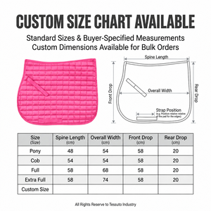 Almohadilla para Silla de Montar a Caballo con Logotipo Personalizado al por Mayor, Fabricante OEM, Premium, Acolchada, de Polialgodón, para Doma y Salto - Product Image 3
