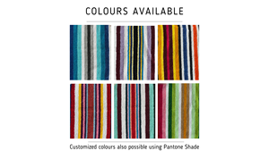 Serviettes de bain de qualité supérieure, 100 % garantie, fournie directement par l'usine, les plus vendues, blanc pastel / serviettes de visage rayées multicolores en promotion - Product Image 5