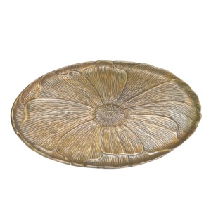 Nueva Bandeja de Postres de Aluminio en Venta con Acabado Dorado, Forma Rectangular con Asas, Perfecta para Servir Comida en Hoteles - Product Image 1