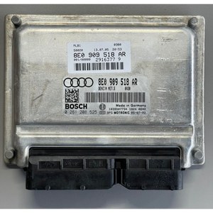 Módulo de control de motor ECU Bosch Audi AR usado. Módulo de control de motor ECU usado compatible con Bosch Audi 8E0 909 518 AR, piezas de automóvil. - Product Image 1