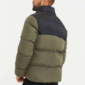 <b>Men's</b> Two-Tone Waterproof Polyester Puffer Jacket Lightweight Hooded High Street Style Customized OEM Design New Arrival - Product Image 2