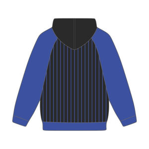 Sweat à capuche noir à rayures bleues et manches raglan Phi Beta Sigma – Vêtements de fraternité grecque personnalisés Divine Nine HBCU - Product Image 3