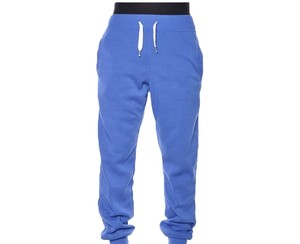 Customized Logo Bonded Fabric <b>Linen</b>/Cotton Drawstring Closure Fleece Lining Breathable Running Sports Gym <b>Jogger</b> <b>Men's</b> Trouser - Product Image 1