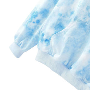 Sudadera con Capucha Unisex Tie-Dye, Manga Larga, Corte Holgado, Algodón French Terry, Estilo Casual para Primavera, con Bolsillos - Product Image 5