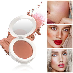 Fard à joues mat et scintillant en poudre, 12 couleurs, fard à joues longue tenue et modulable pour un éclat naturel - Product Image 1