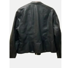 เสื้อแจ็คเก็ตหนังวินเทจผู้ชาย แจ็คเก็ตหนังสไตล์ไบค์เกอร์ลำลอง - Product Image 2