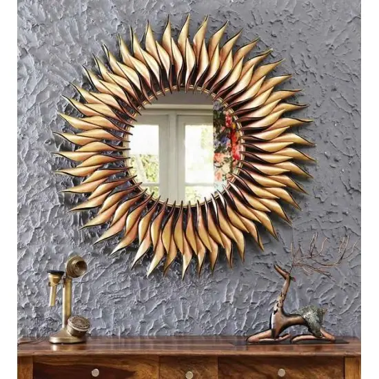 Premium Qualität Design Metall Wand spiegel Großhandel Exporteur Designer Handmade Wand dekorative Spiegel