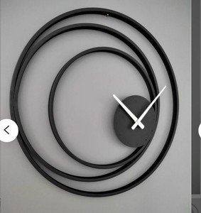 Horloge murale moderne en métal, horloge murale décorative minimaliste pour salon, chambre, bureau, décoration de maison de luxe - Product Image 2