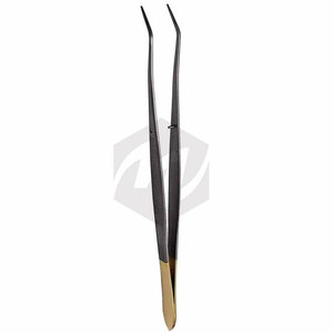 Pinzas Meriam Personalizadas de 16 cm con Punta Angulada Serrada, Pinzas Quirúrgicas Dentales para Algodón, Instrumento de Precisión de Acero Inoxidable - Product Image 6