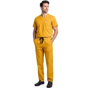 Men Hospital Scrub Suit Cotton Fabric Medical <b>Doctor</b> Uniform <b>Set</b> Custom Logo OEM Manufacturer Mens Scrub Uniforms Customized - Product Image 2