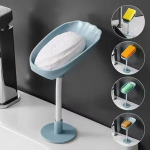 Hotel Bathroom Wall-Mounted PP <b>Soap</b> <b>Holder</b> with Drainage Rack Suction Cup Flexible Support-Easy Installation - Product Image 6