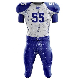 Maillot de football américain professionnel personnalisé, respirant, à manches courtes, impression par sublimation, ensemble uniforme d'équipe, été, grande taille - Product Image 4
