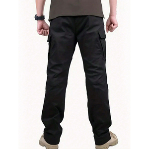 Nuevo Diseño de Pantalones Cargo para Hombre, Personalizados, con Múltiples Bolsillos, Cintura Elástica, Estilo Táctico, Ropa de Trabajo, Moda Casual Masculina - Product Image 3