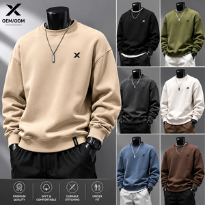 Sweat-shirt décontracté X Sports City pour homme, coupe slim, en mélange coton-polyester de qualité supérieure, couleurs unies, collection hiver, style urbain, vente chaude - Product Image 2