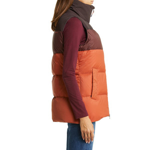 Custom Logo Winter Windproof <b>Women</b> Hooded Cotton <b>Gilet</b> Bubble Vest Shiny Kids Professional Look <b>Womens</b> <b>Puffer</b> Jacket Vest - Product Image 3
