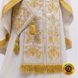 Conjunto de Vestimenta Sacerdotal Ortodoxa, Bordado Personalizado en Satén, Ropa Religiosa Litúrgica para Servicios Religiosos - Product Image 4
