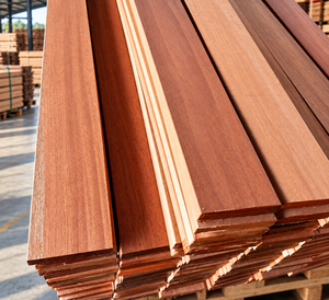Tablas de Madera Maciza de Meranti Nemesu Rojo Oscuro Premium WMDRMN, Molduras, Madera Tratada para Fabricación de Muebles, Madera Baja en Grasa - Product Image 1